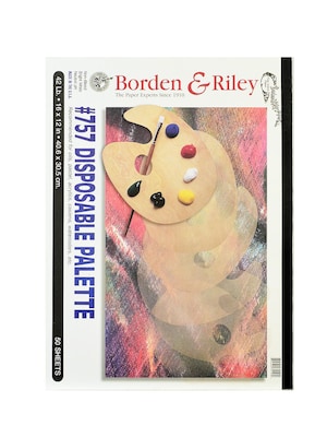 Borden  And  Riley #757 Disposable Palette Pad 12 In. X 16 In. [Pack Of 2]