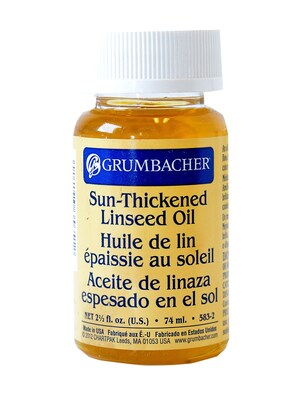 Grumbacher Sun-Thickened Linseed Oil Each