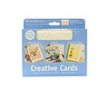 Strathmore Blank Greeting Cards With Envelopes, Fluorescent White With Same Deckle, 2Pk (51582-Pk2)