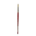 Princeton Series 4050 Synthetic Sable Watercolor Brushes 6 Short Handle Round