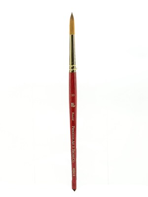 Princeton Series 4050 Synthetic Sable Watercolor Brushes 10 Short Handle Round
