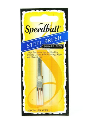 Speedball Steel Brushes 1/4 In. [Pack Of 2]