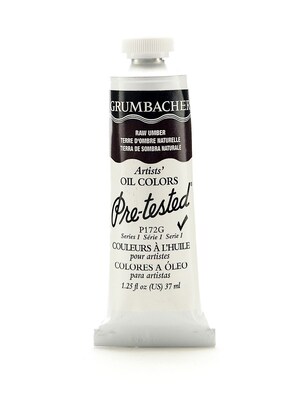 Grumbacher Pre-Tested Artists Oil Colors Raw Umber P172 1.25 Oz. [Pack Of 2]