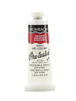 Grumbacher Pre-Tested Artists Oil Colors Venetian Red P223 1.25 Oz. [Pack Of 2]