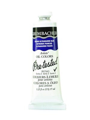 Grumbacher Pre-Tested Artists Oil Colors French Ultramarine Blue P076 1.25 Oz.