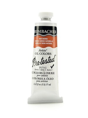 Grumbacher Pre-Tested Artists Oil Colors Raw Sienna P171 1.25 Oz. [Pack Of 2]
