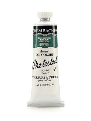 Grumbacher Pre-Tested Artists Oil Colors Green Earth Hue (Terre Verte) P085 1.25 Oz. [Pack Of 2]