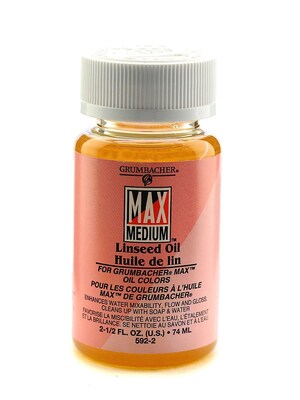 Grumbacher Max Medium Linseed Oil Each [Pack Of 2]