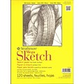 Strathmore 300 Series Sketch Pads 9 In. X 12 In. Glue Bound 120 Sheets [Pack Of 3]