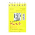 Strathmore 300 Series 3.5 x 5 Wire Bound Sketch Pad, 100 Sheets/Pad, 6/Pack (87919-PK6)