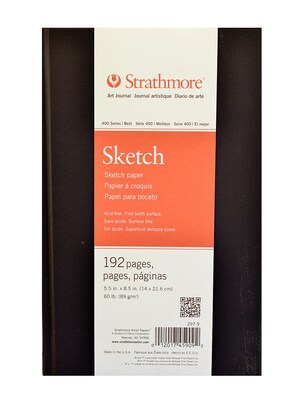 Strathmore 400 Series Hard Bound Sketch Book 8 1/2 In. X 5 1/2 In. [Pack Of 2]