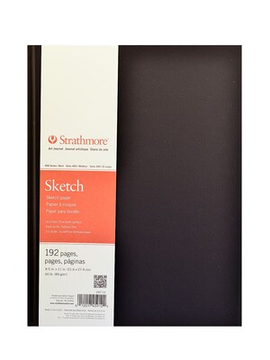 Strathmore 400 Series 8.5 x 11.5 Hard Bound Sketch Book, 192 Sheets/Book, 2/Pack (74238-PK2)