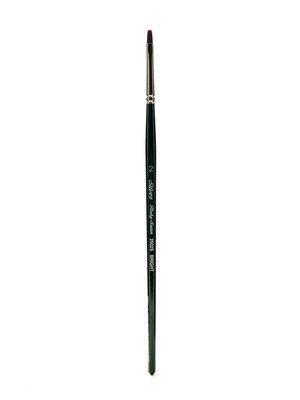 Silver Brush Ruby Satin Series Synthetic Brushes Short Handle 2 Bright 2502S