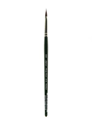 Silver Brush Ruby Satin Series Synthetic Brushes Short Handle Extra Small Pointed Triangle 2515S