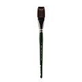 Silver Brush Ruby Satin Series Synthetic Brushes Short Handle 1 In. Stroke 2511S