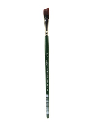 Silver Brush Ruby Satin Series Synthetic Brushes Short Handle 3/8 In. Angular 2506S