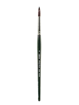 Silver Brush Ruby Satin Series Synthetic Brushes Short Handle 8 Round 2500S