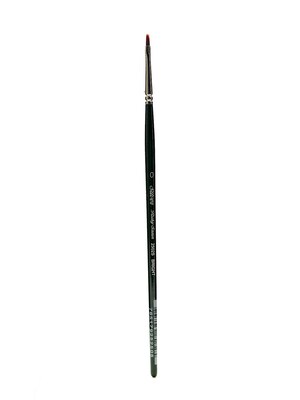 Silver Brush Ruby Satin Series Synthetic Brushes Short Handle 0 Bright 2502S