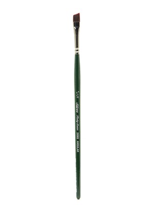 Silver Brush Ruby Satin Series Synthetic Brushes Short Handle 1/4 In. Angular 2506S