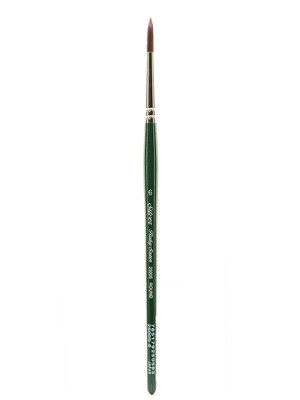 Silver Brush Ruby Satin Series Synthetic Brushes Short Handle 6 Round 2500S