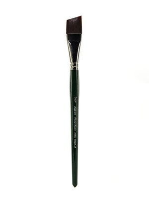 Silver Brush Ruby Satin Series Synthetic Brushes Short Handle 3/4 In. Angular 2506S