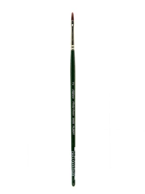 Silver Brush Ruby Satin Series Synthetic Brushes Short Handle 2 Filbert 2503S