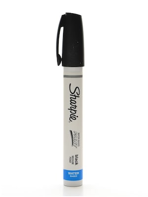Sharpie Water-Based Paint Marker, Medium Tip, Black, 6/Pack (35549)