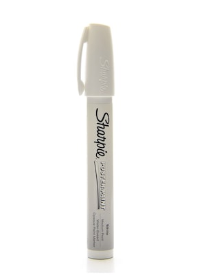 Sharpie Water-Based Paint Marker, Medium Tip, White, 6/Pack (70139)