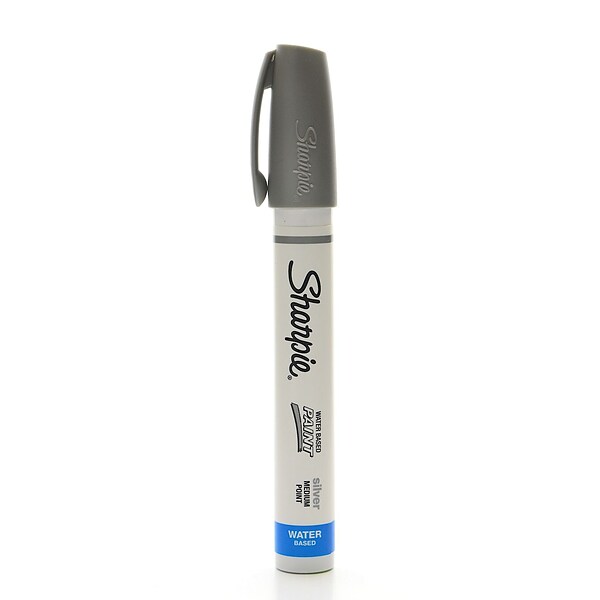 Sharpie Paint Marker Pen Oil Based Medium Point Silver Box of 12 Markers  35560