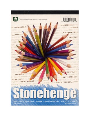 Rising Stonehenge Drawing Pads 5 In. X 7 In. 15 Sheets