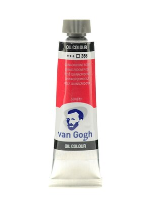 Van Gogh Oil Color Quinacridone Rose 40 Ml (1.35 Oz) [Pack Of 3]
