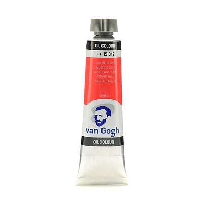 Van Gogh Oil Color Azo Red Light 40 Ml (1.35 Oz) [Pack Of 3]