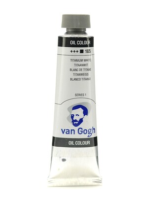 Van Gogh Oil Color Titanium White 40 Ml (1.35 Oz) [Pack Of 3]