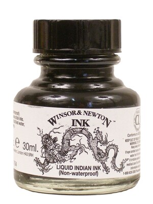 Winsor And Newton Liquid Indian Ink 30 Ml [Pack Of 2]