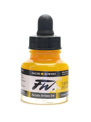 Daler-Rowney Fw Artists Ink Brilliant Yellow 1 Oz. [Pack Of 2]