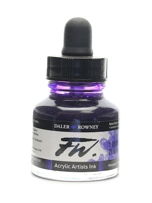 Daler-Rowney Fw Artists Ink, Velvet Violet, 1Oz, 2/Pack (65214-Pk2)