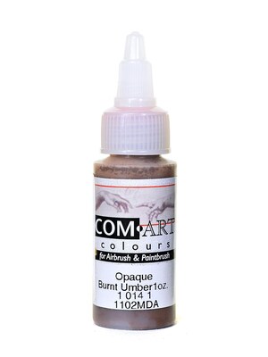 Com-Art Opaque Airbrush Color Burnt Umber [Pack Of 4]