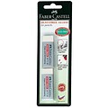 Faber-Castell Dust-Free Vinyl Erasers, Pack of 2, 12/Pack (87166-PK12)