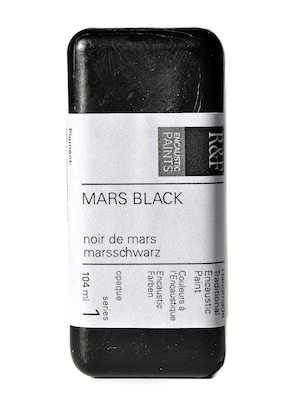 R  And  F Handmade Paints Encaustic Paint Mars Black 104 Ml