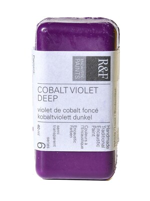 R  And  F Handmade Paints Encaustic Paint Cobalt Violet Deep 40 Ml