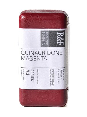 R  And  F Handmade Paints Encaustic Paint Quinacridone Magenta 40 Ml