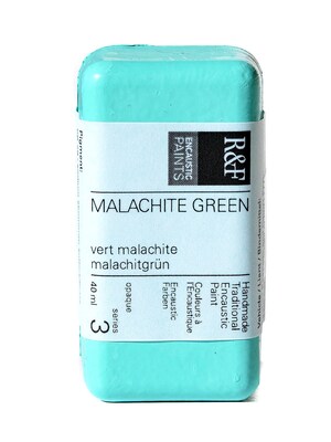 R  And  F Handmade Paints Encaustic Paint Malachite Green 40 Ml