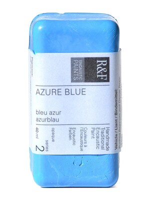 R And F Handmade Paints Encaustic Paint Azure Blue 40 Ml [Pack Of 2]