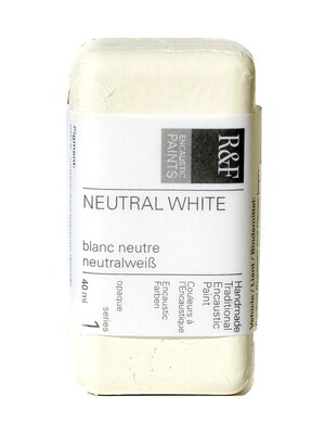 R  And  F Handmade Paints Encaustic Paint Neutral White 40 Ml [Pack Of 2]