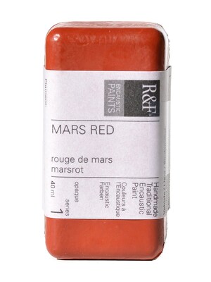 R  And  F Handmade Paints Encaustic Paint Mars Red 40 Ml [Pack Of 2]
