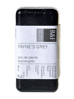 R  And  F Handmade Paints Encaustic Paint Paynes Grey 40 Ml [Pack Of 2]