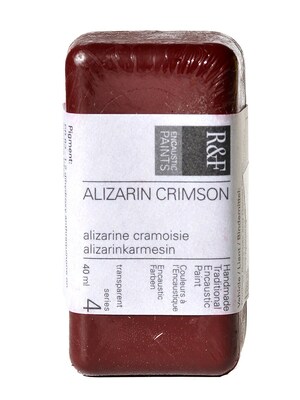 R  And  F Handmade Paints Encaustic Paint Alizarin Crimson 40 Ml