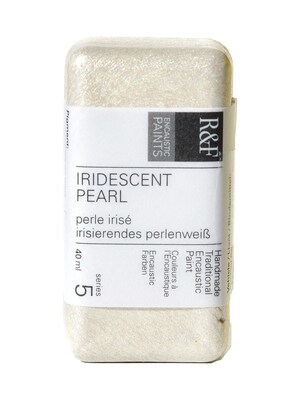 R  And  F Handmade Paints Encaustic Paint Iridescent Pearl 40 Ml