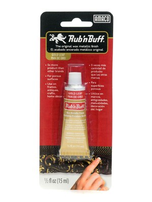 Rub N Buff The Original Wax Metallic Finish Gold Leaf [Pack Of 3]