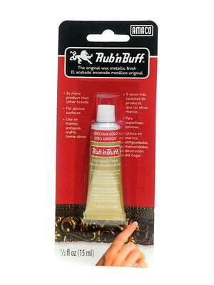 Rub N Buff The Original Wax Metallic Finish Grecian Gold [Pack Of 3]